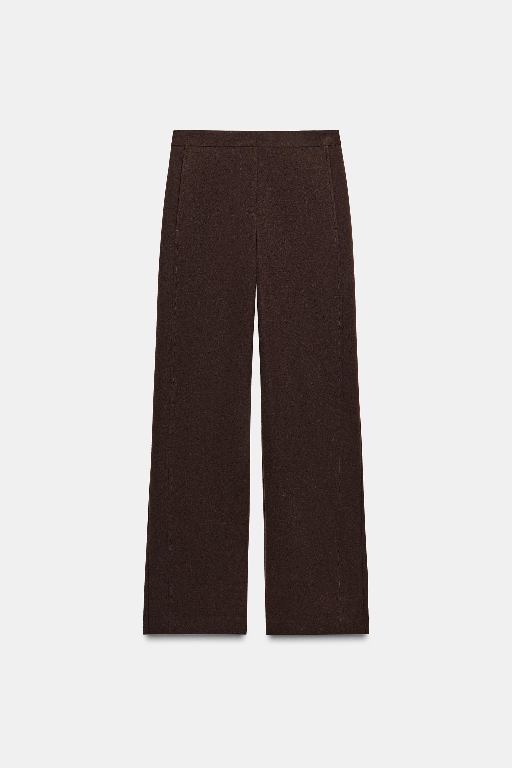 MID-RISE STRAIGHT LEG PANTS